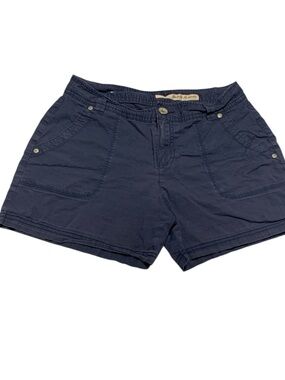 DKNY Navy Cotton Utility Bermuda Shorts